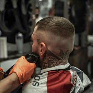 beard shaving by machine